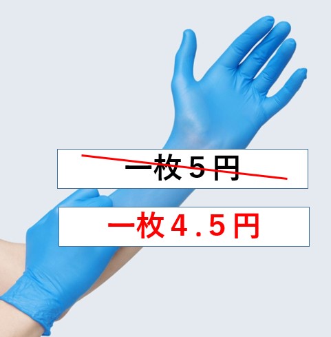 【10000枚】IIMONO極薄使い捨てニトリル手袋(S/M/Lサイズ)（1箱あたり450円）